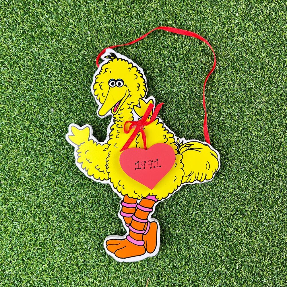 Vintage 1991 Jim Henson Sesame Street Big Bird Ornament